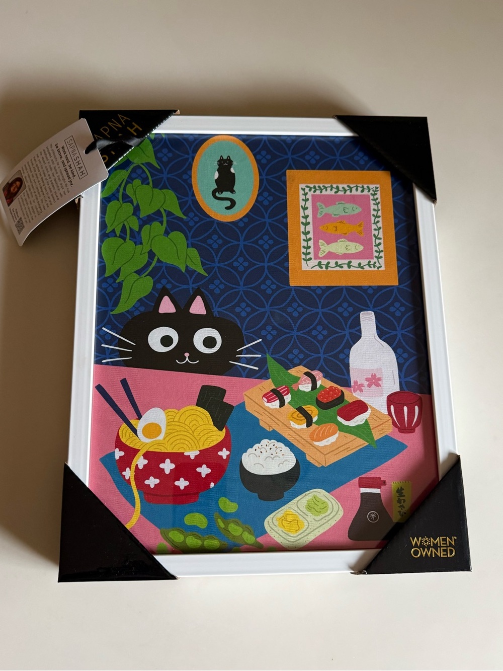 Sapna Shah "Sushi & Ramen" art, NWt